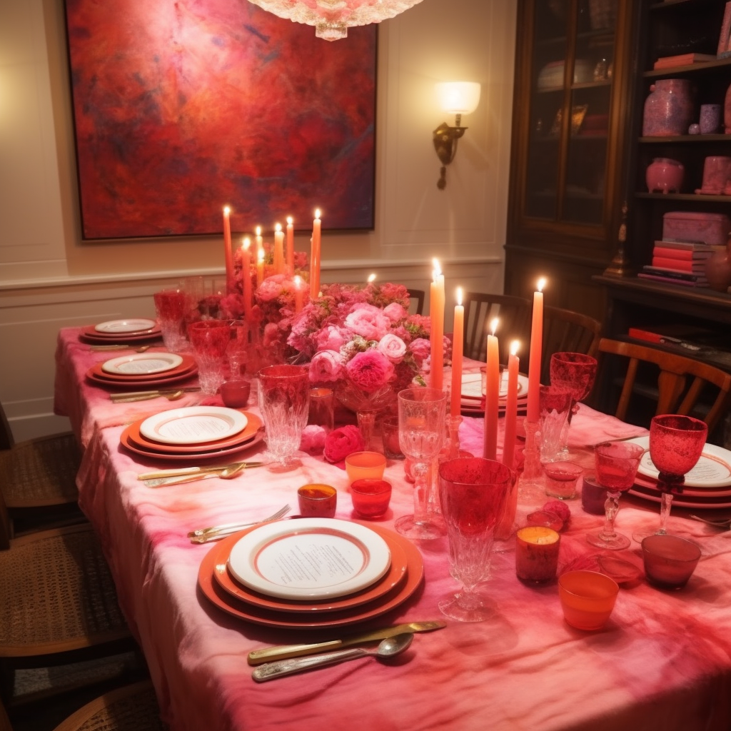 french dinner table