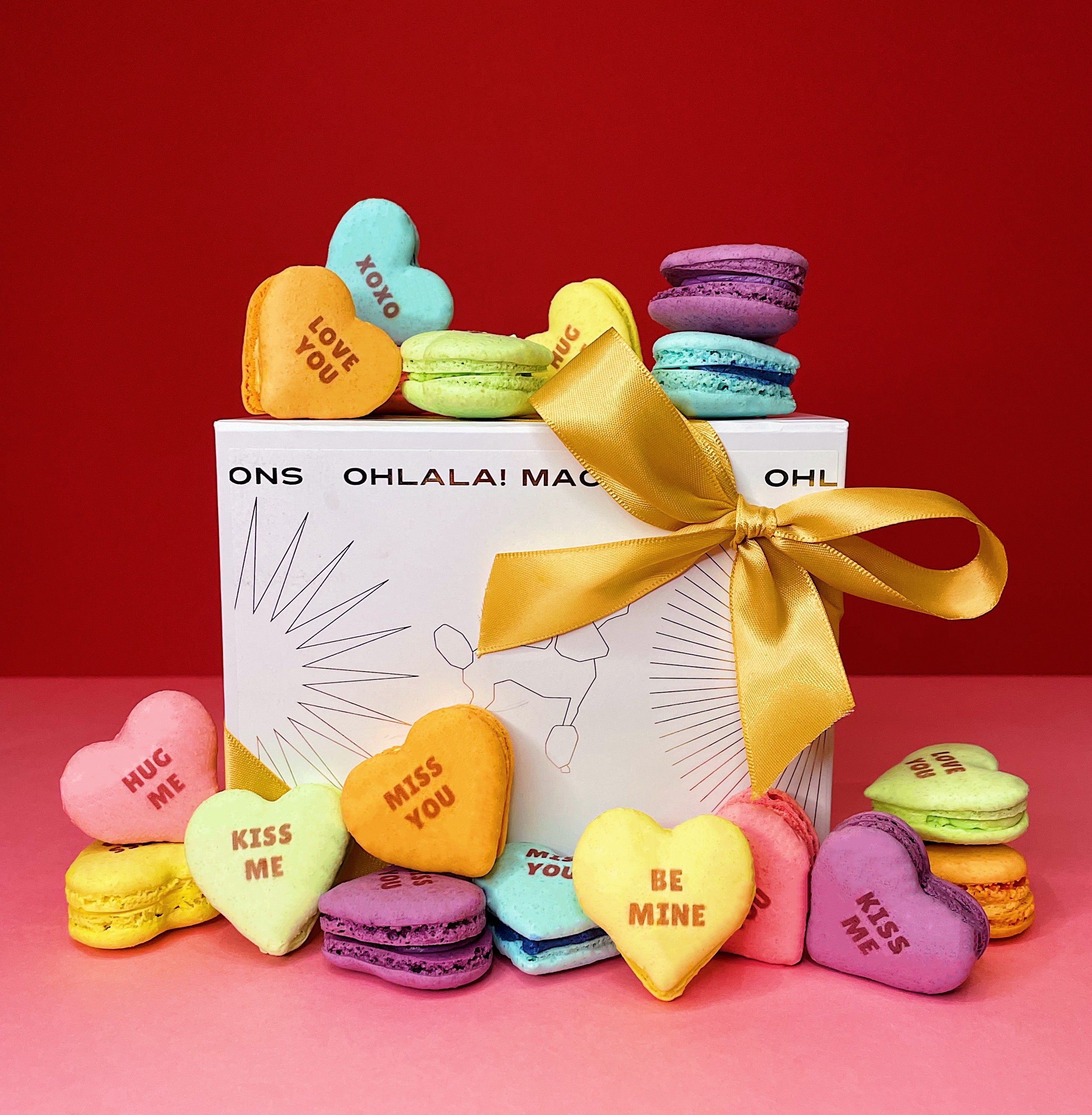 Limited Edition Candy Heart Macarons