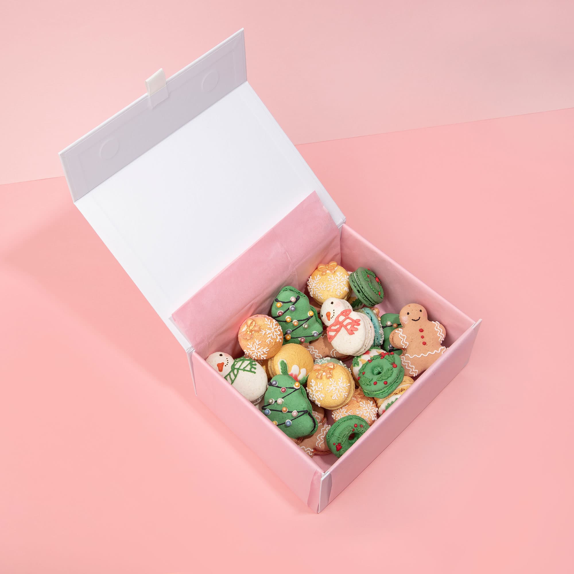 Christmas Macaron Gift Box - Large