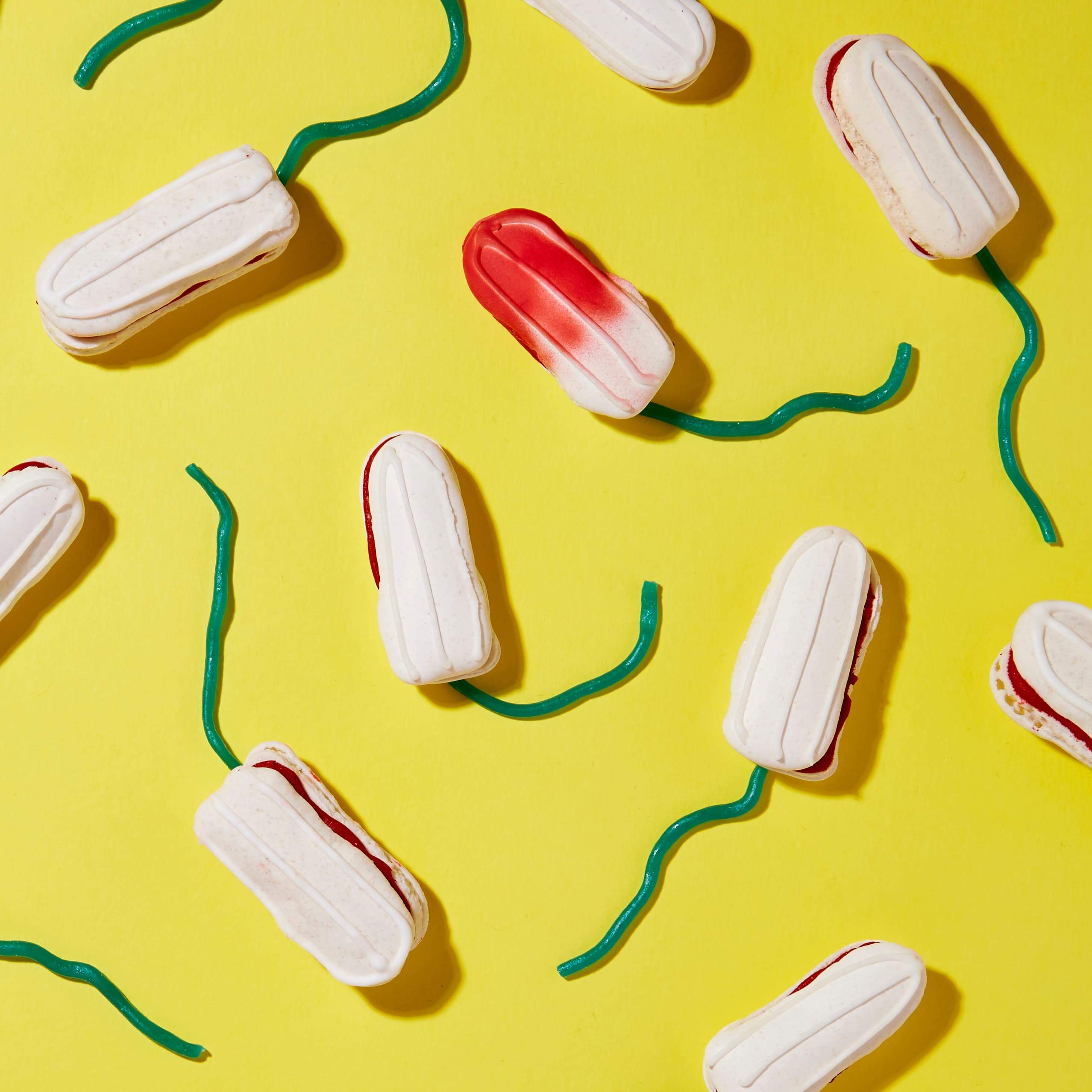 Bloody Good Period Tampon Macarons