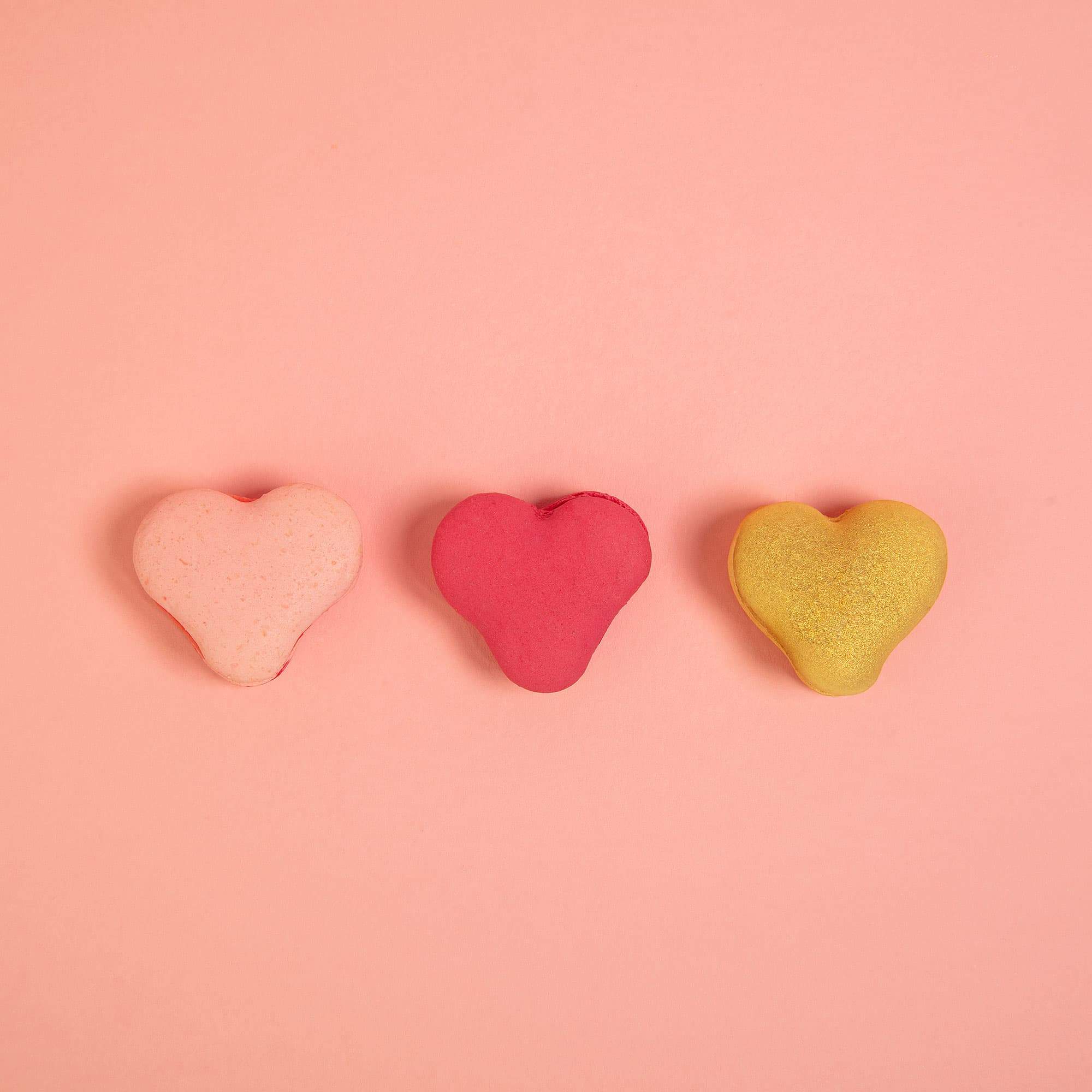 Heart Macarons