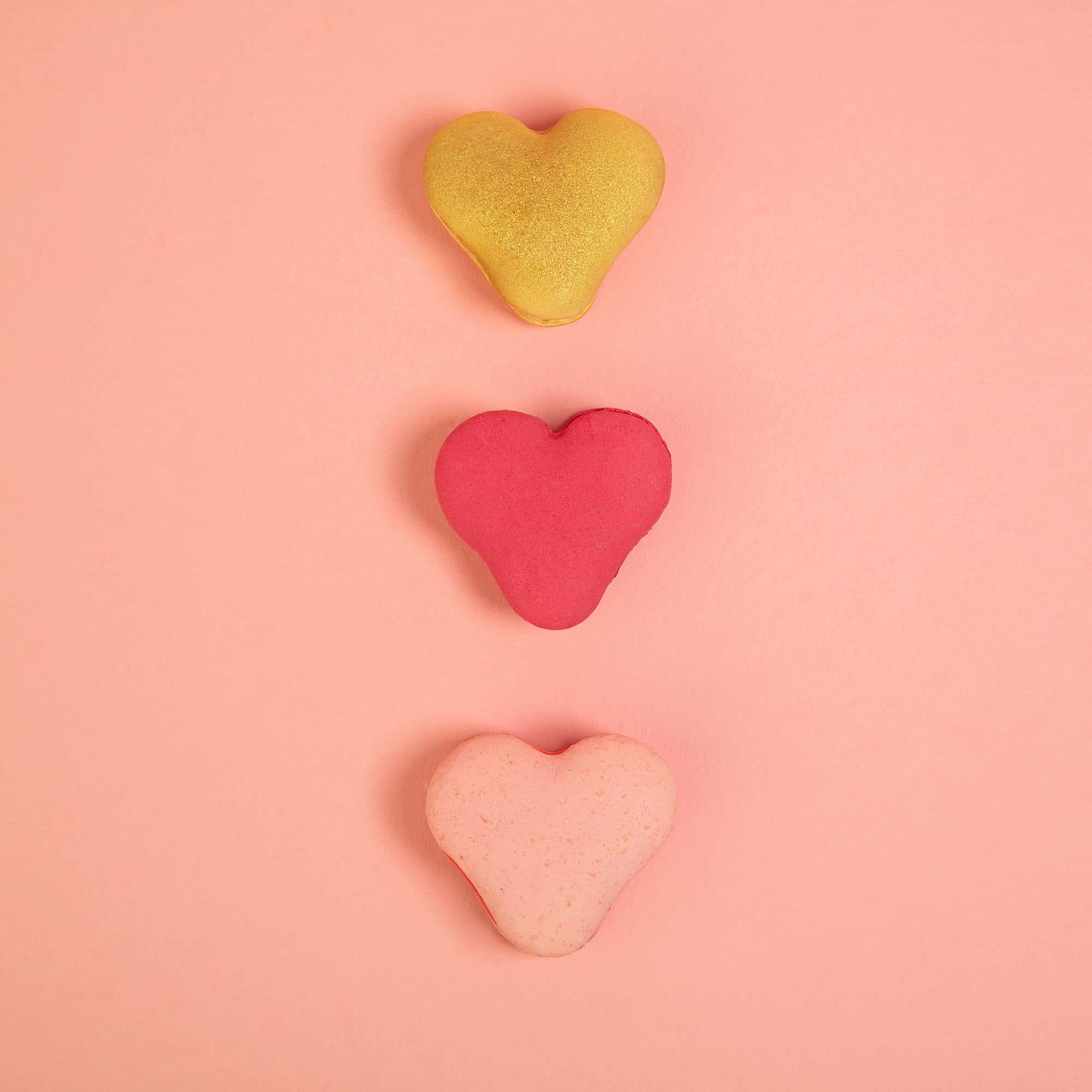 Heart Macarons