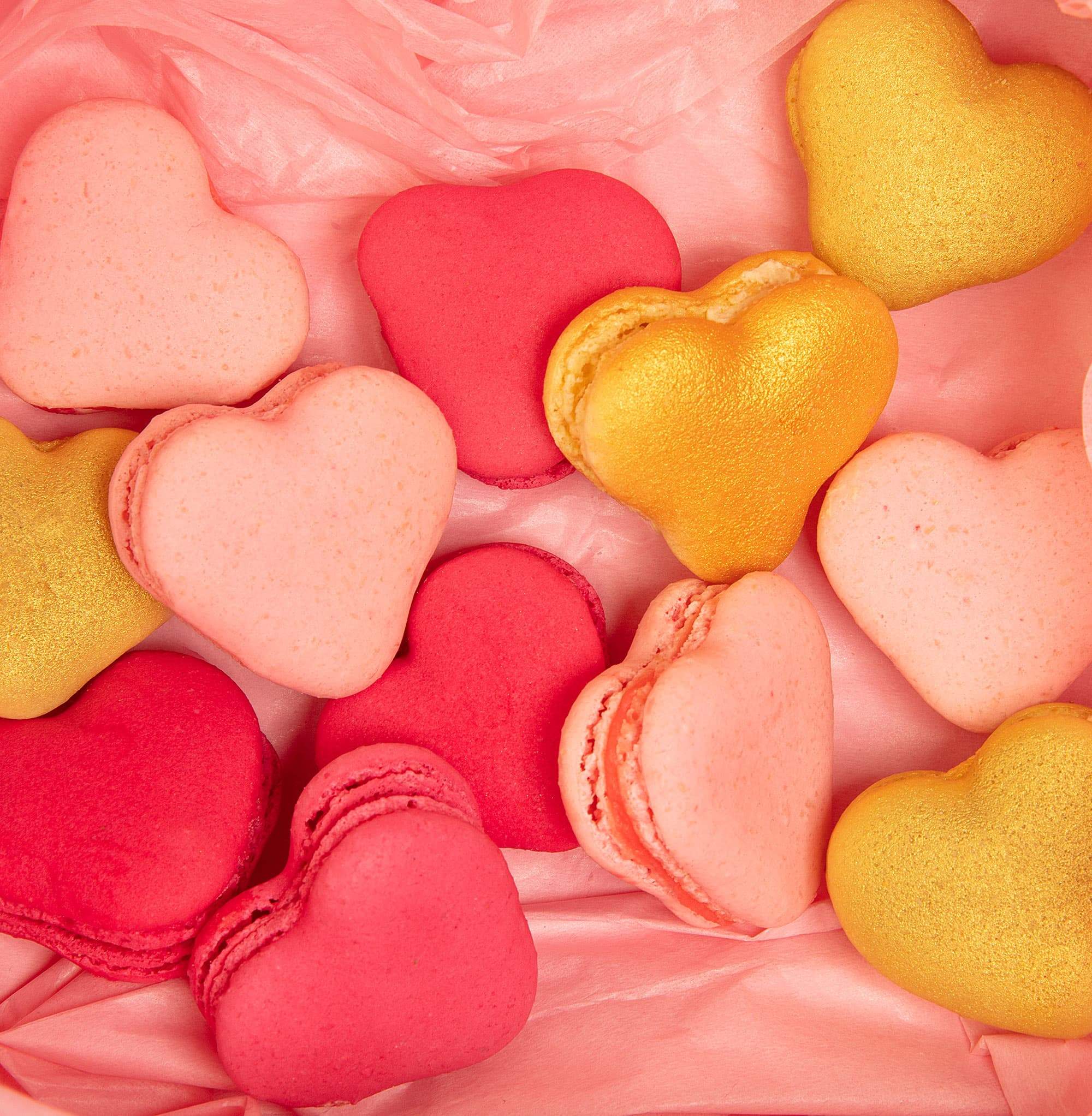 Heart Macarons