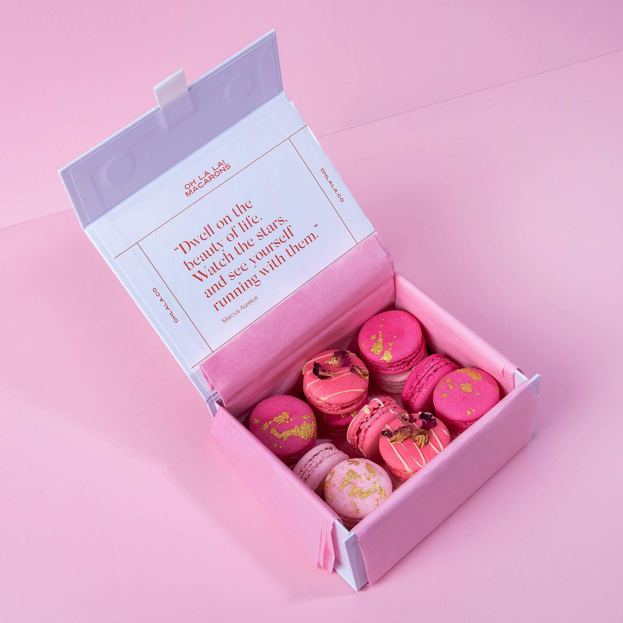 Mother's Day Luxury Gold & Rose Macarons Collection